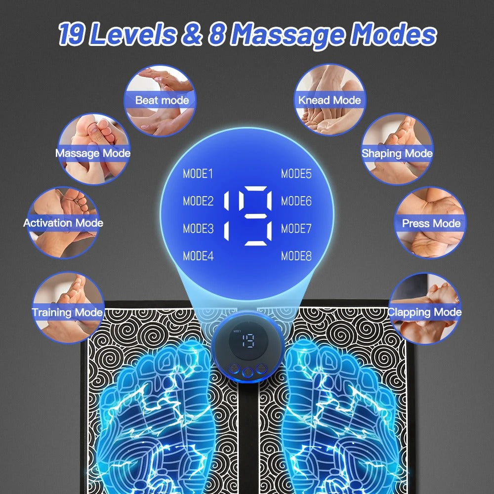 Foot massage mat + neck massage - Tapis de massage pour pied + massage du cou
