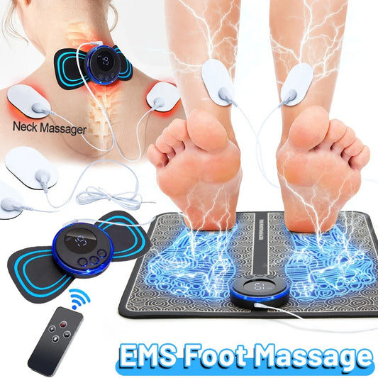Foot massage mat + neck massage - Tapis de massage pour pied + massage du cou